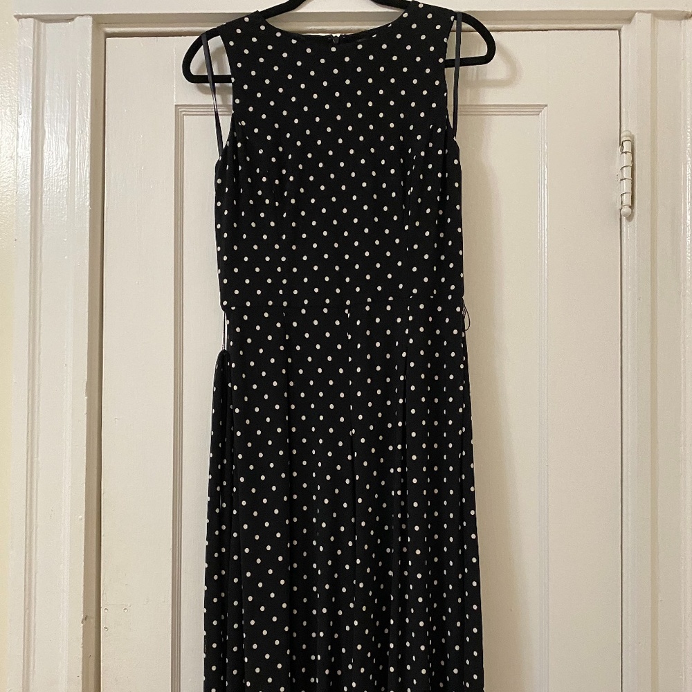 L.Ralph Lauren polka dot jumpsuit. Black and white